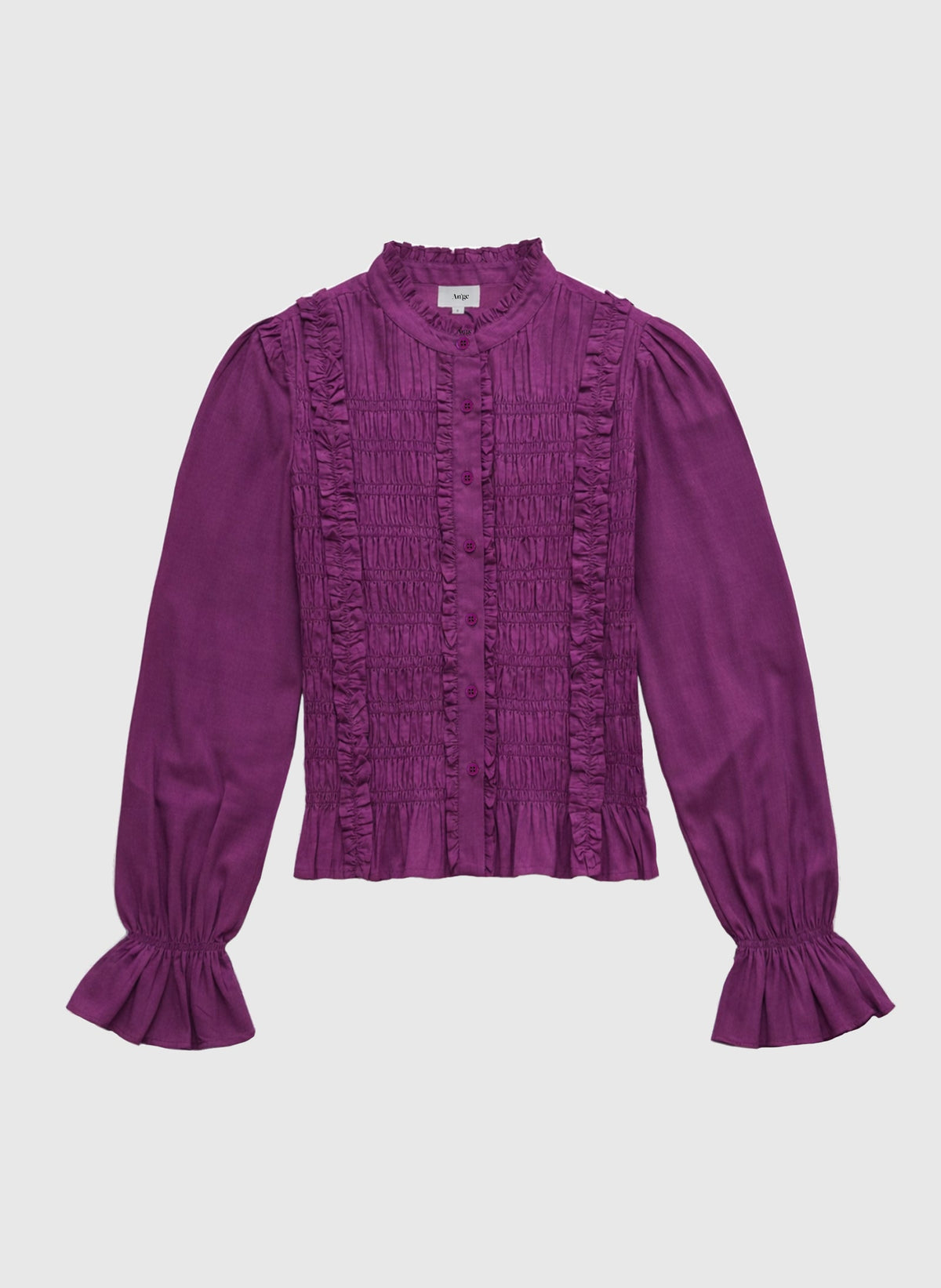 Slonay Ruffle Blouse | Violet