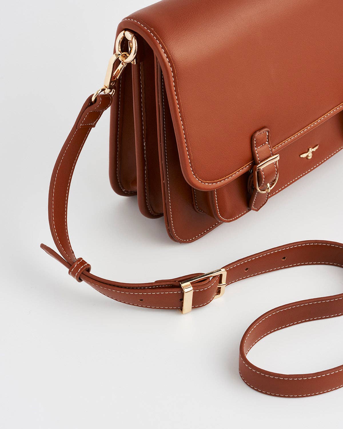 Into the Woods Tan Classic Satchel
