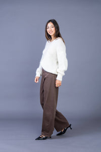 Lorena Barrel Pants | Brown