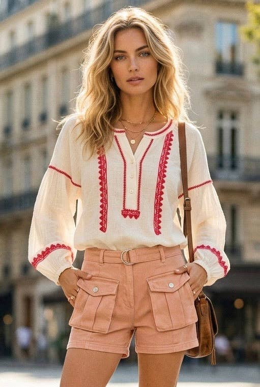Cotton Shorts | Rose