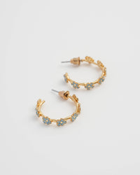 Forget-Me-Not Stud Hoops