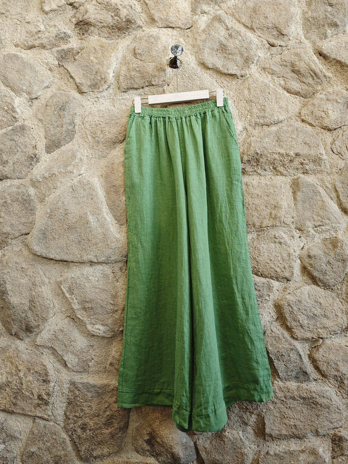 Wide Leg Linen Trousers