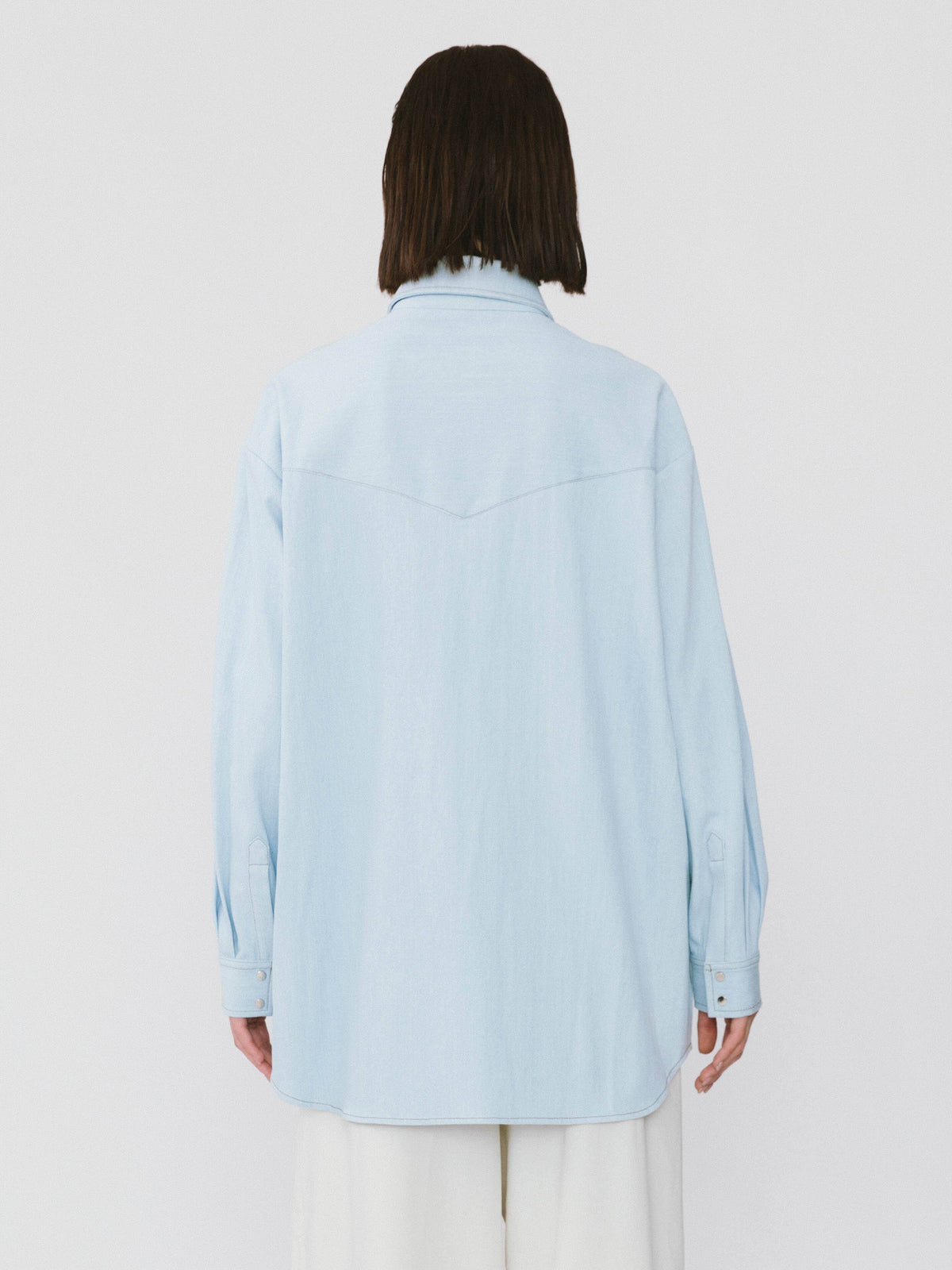 Light-colored Loose Denim Jacket