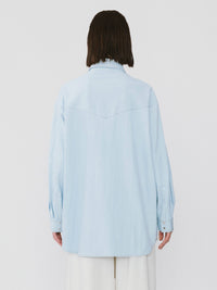 Light-colored Loose Denim Jacket