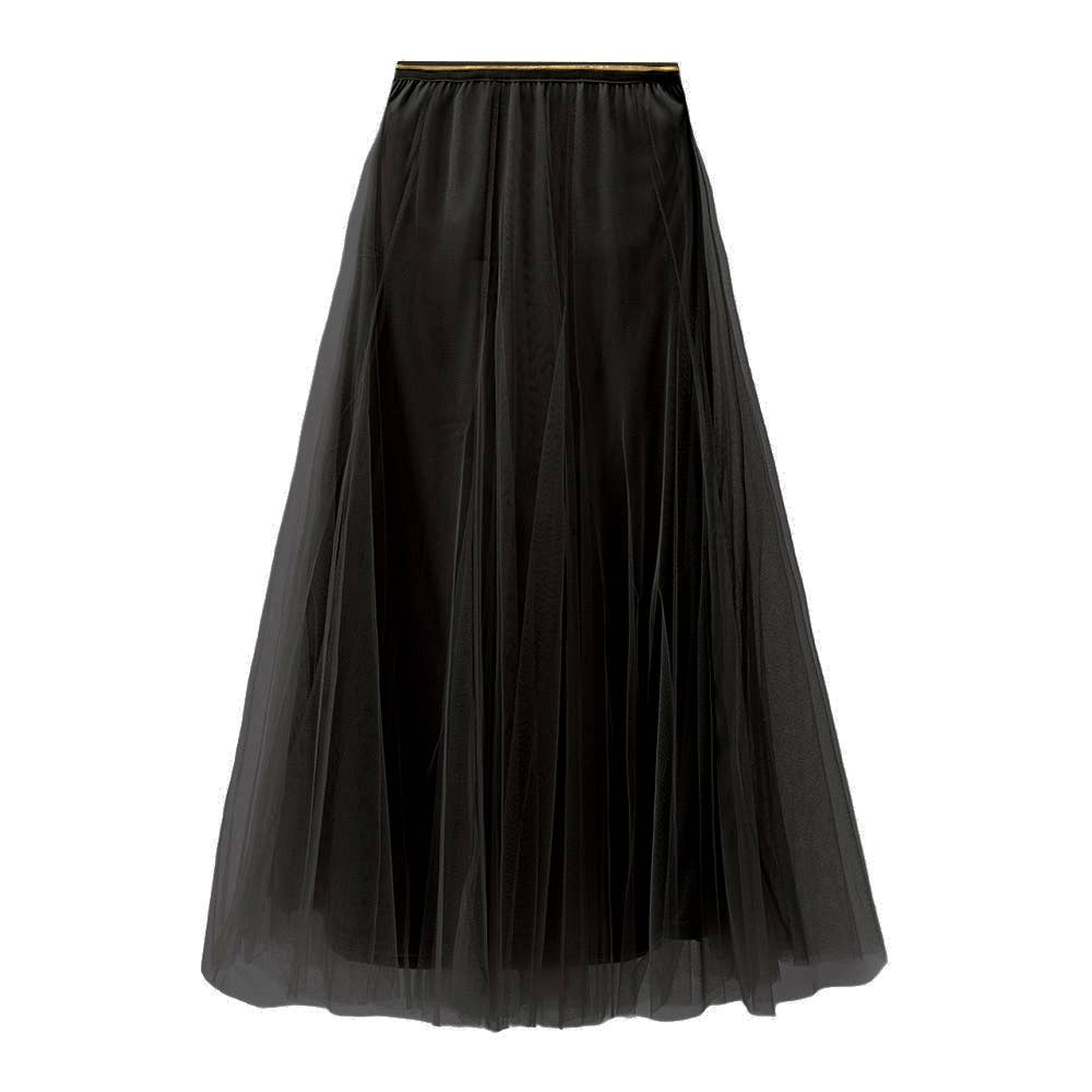 Tulle Skirt in Khaki Green