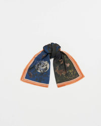 Woodland Meadow Large Rectangle Scarf in Midnight