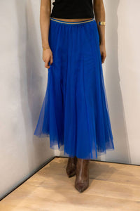 Tulle Layer Skirt in Royal Blue