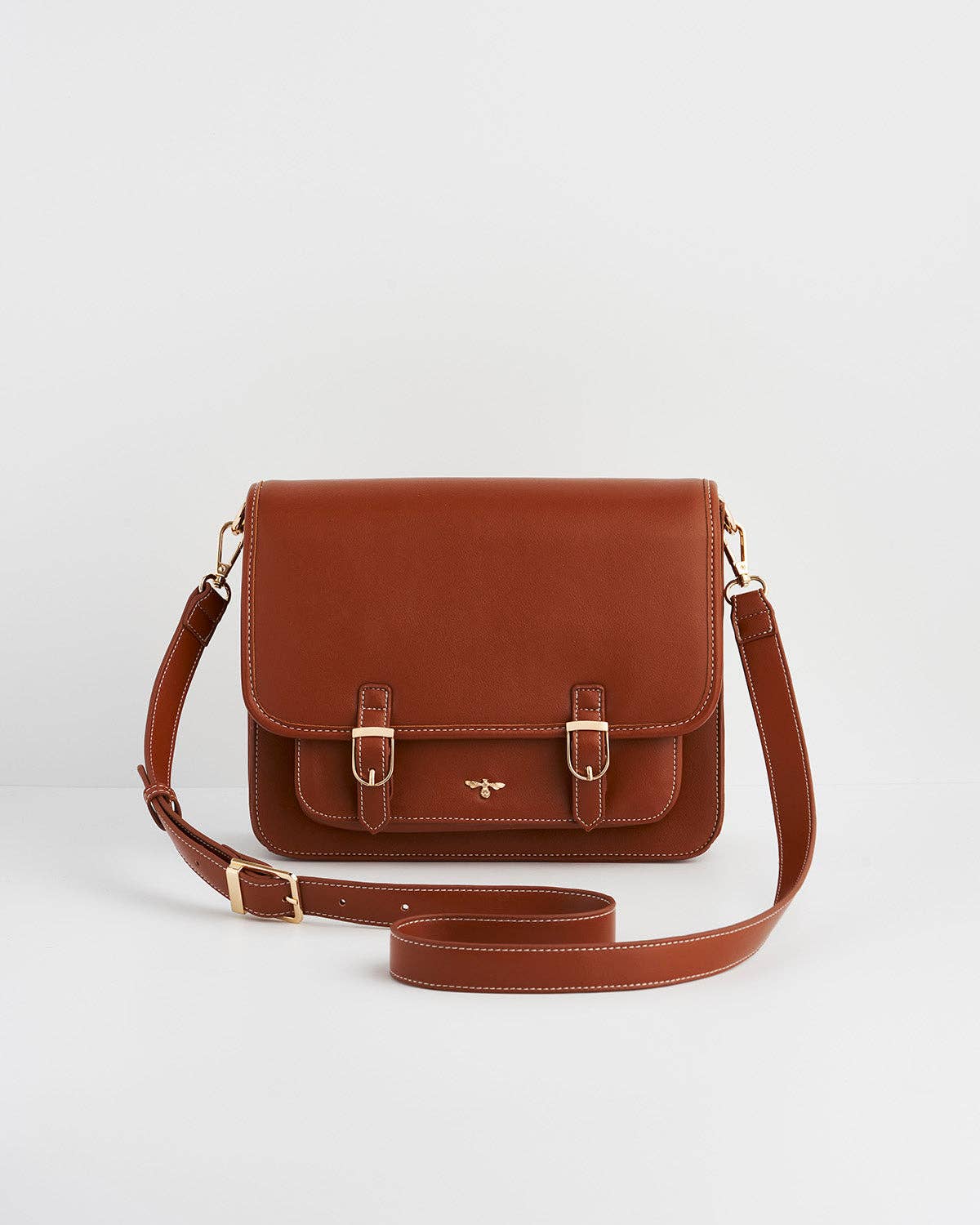 Into the Woods Tan Classic Satchel