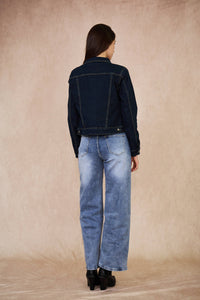 Women's Denim Jacket | Navy Wash