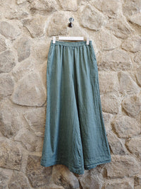 Wide Leg Linen Trousers