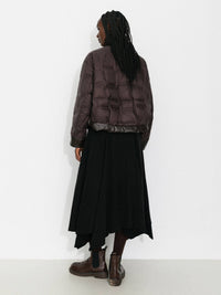 Vintage Lyocell Blend Asymmetric A-Line Midi Skirt