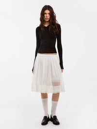 CUBIC Wool Blend V-Neck Knit T-Shirt