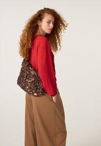 Fabiana Nylon Bag | Leopard Print