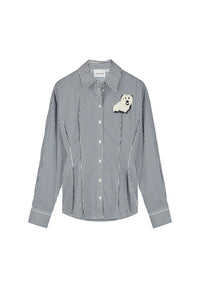 Irina Blouse | Blue Stripe