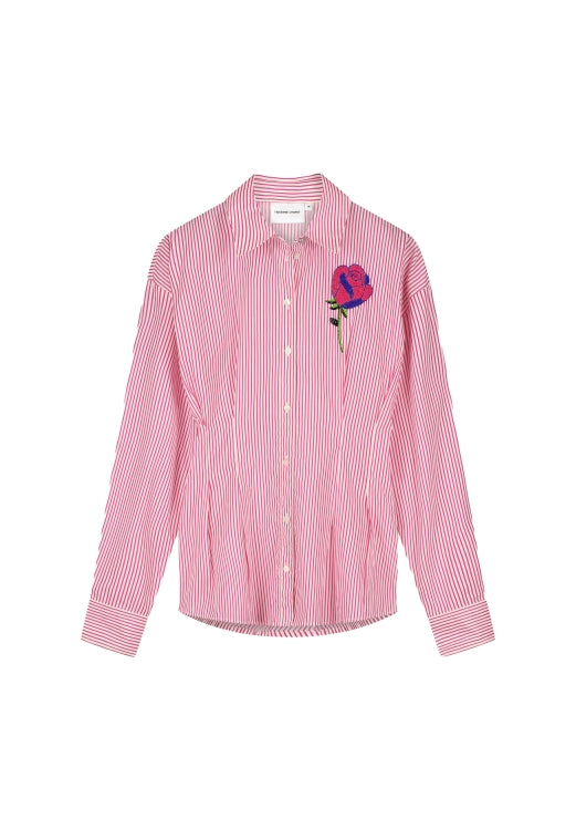 Irina Blouse | Pink Stripe