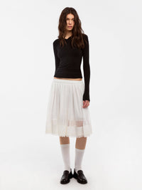 CUBIC Wool Blend V-Neck Knit T-Shirt