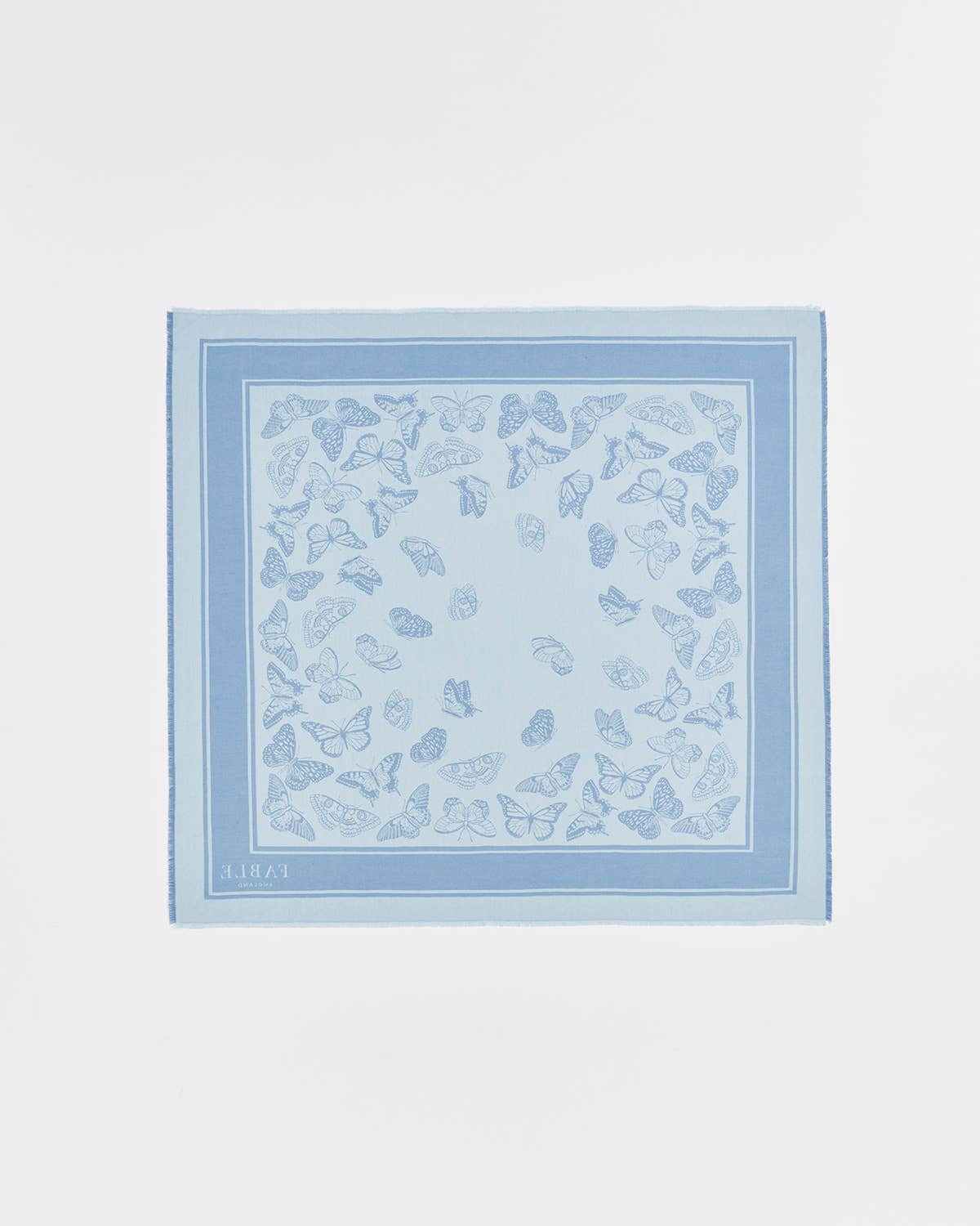 Butterfly Blue Jacquard Scarf