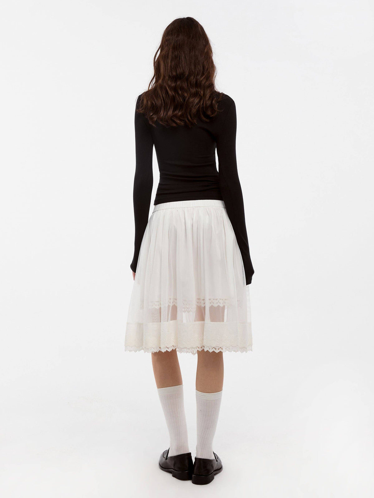 CUBIC Wool Blend V-Neck Knit T-Shirt