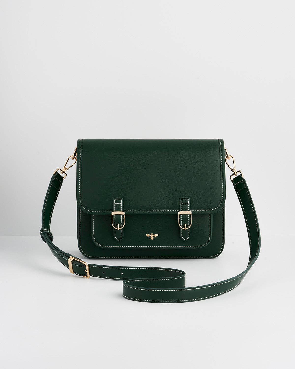 Into the Woods Green Classic Satchel