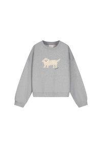 Amy Puppy Sweater | Grey