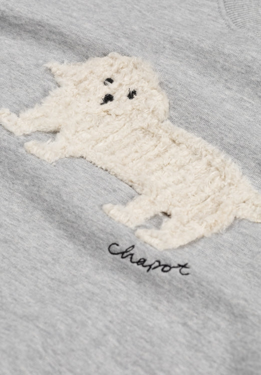 Amy Puppy Sweater | Grey