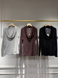 Jamie Shawl Collar Jumper | Chocolate