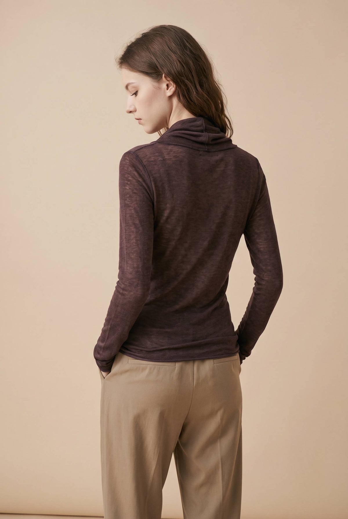Jamie Shawl Collar Jumper | Chocolate