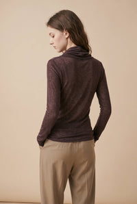 Jamie Shawl Collar Jumper | Chocolate