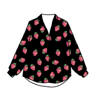 Disco-Strawberry Black Shirt