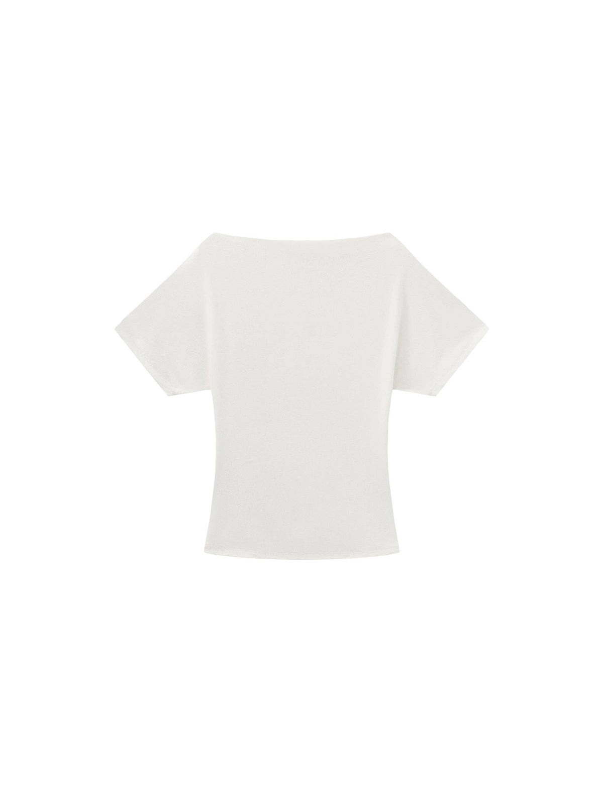 CUBIC Lyocell Blend Off-Shoulder Fitted Top