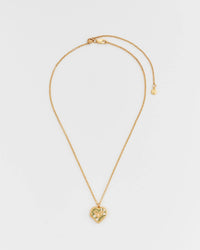 Gaia Lily Heart Locket Necklace