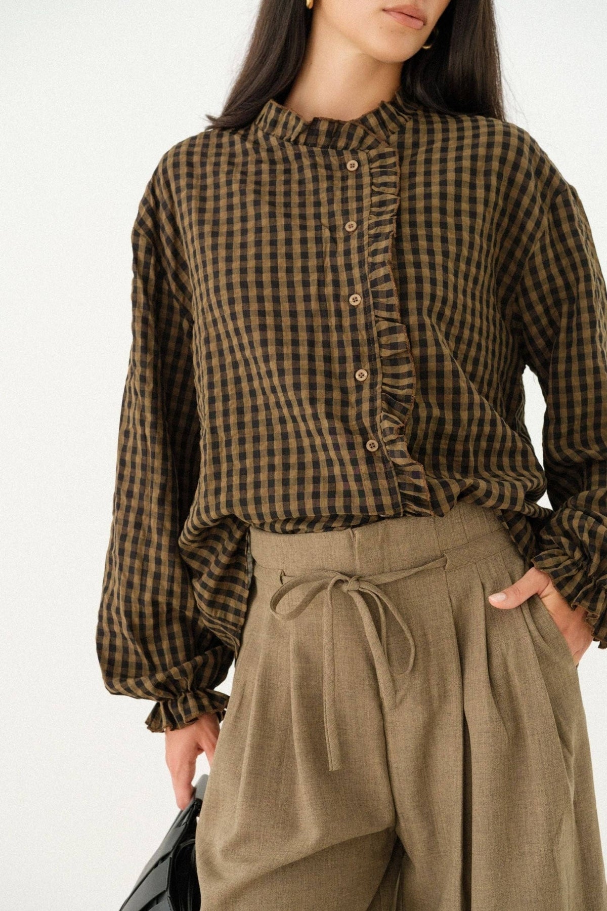 Erine Shirt - Brown Check
