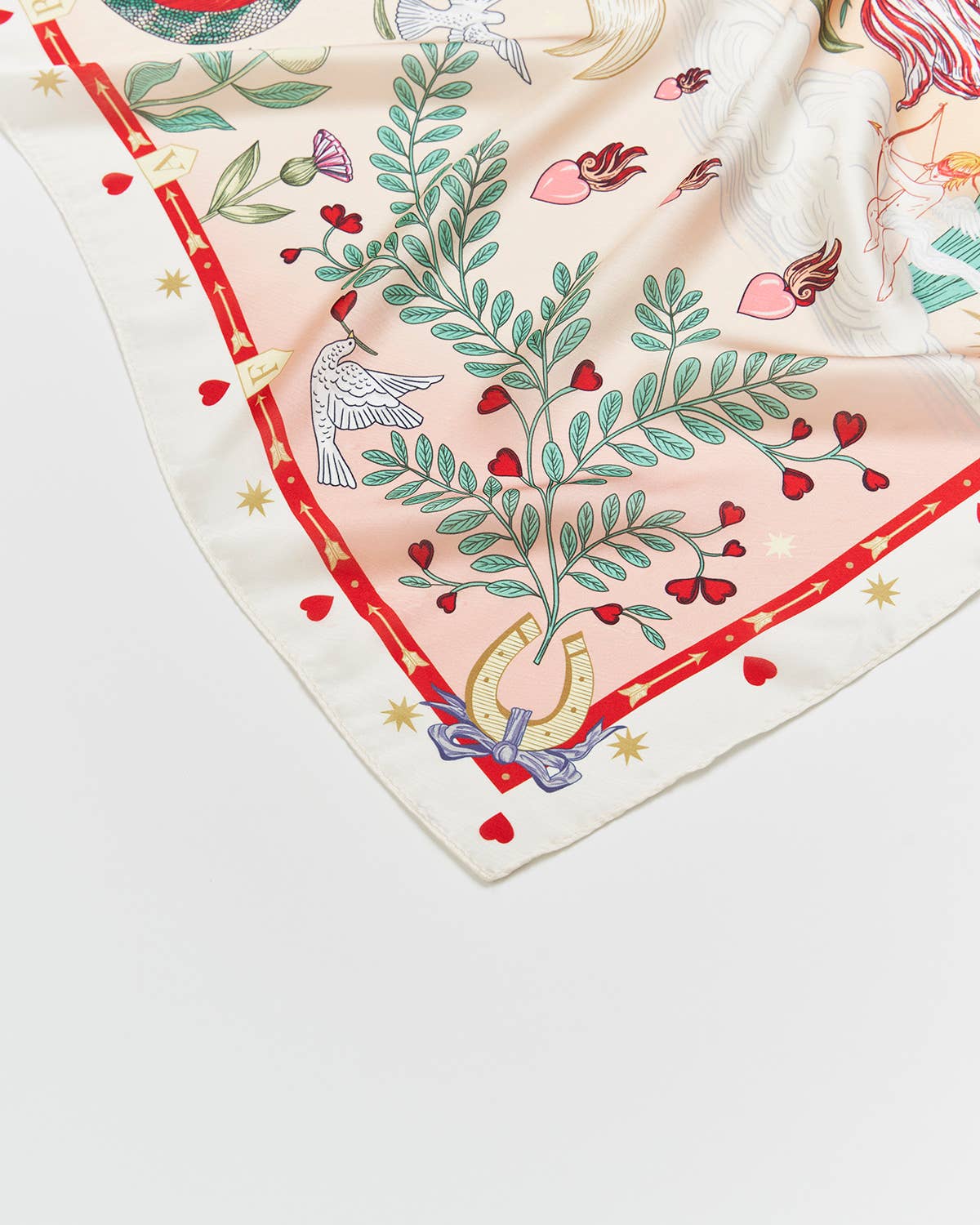 Freya Pink Narrative Square Scarf