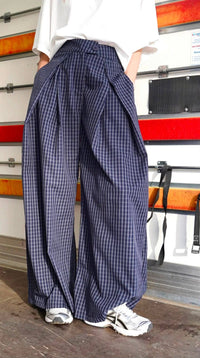 Chester trousers - navy check