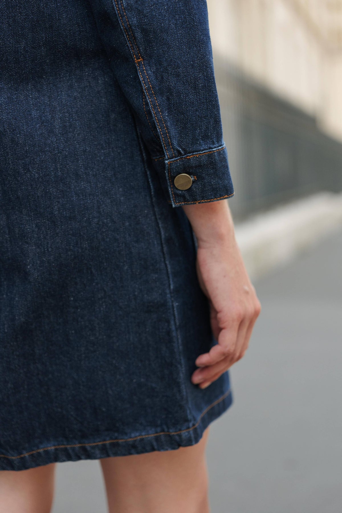 Rebecca Denim Pocket Front Dress