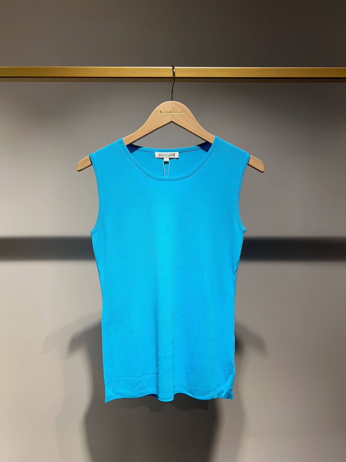 Knitted Tank Top | Blue