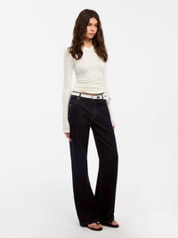 CUBIC Wool Blend V-Neck Knit T-Shirt