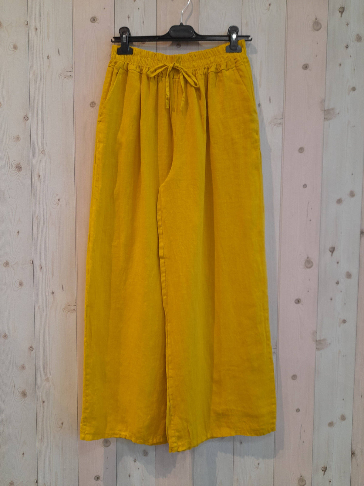 Linen Trousers with Elasticated Waist