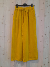Linen Trousers with Elasticated Waist