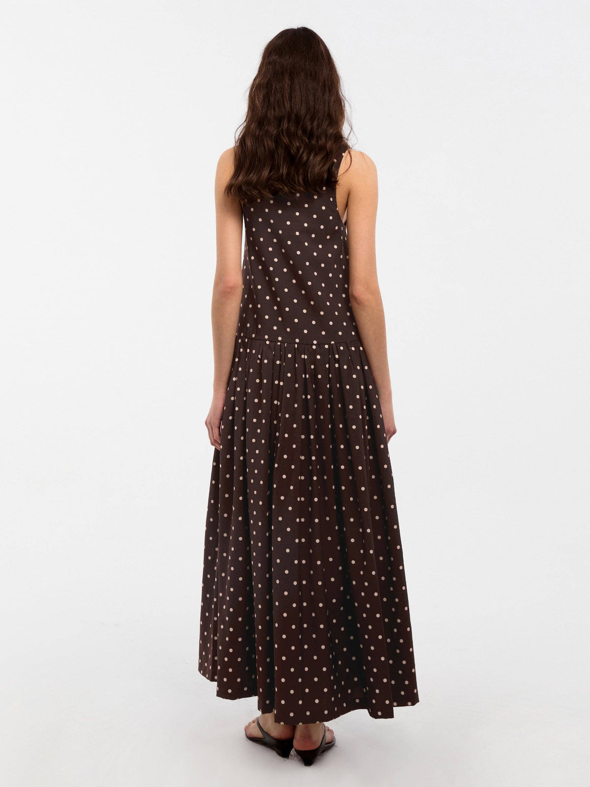 CUBIC Lyocell Solid Color Long Dress