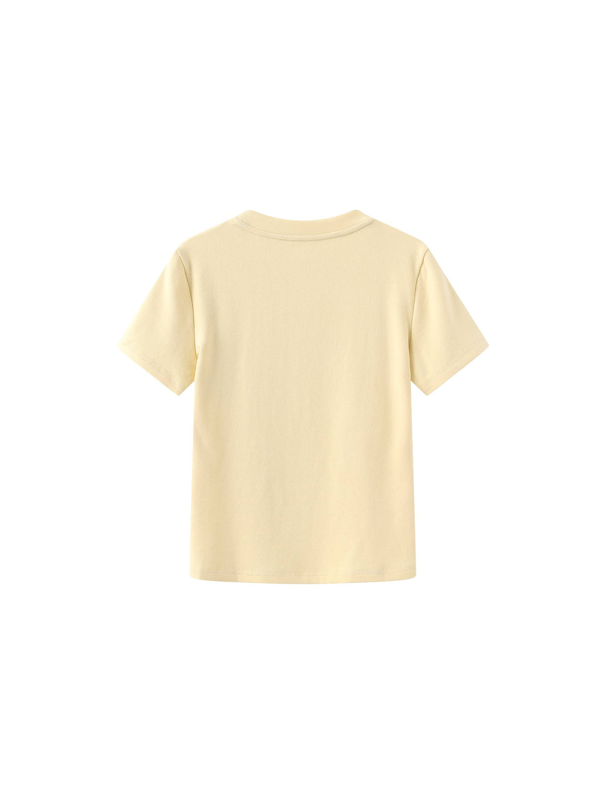 C BY CUBIC Crew Neck Short-Sleeve T-Shirt | Butter Yellow