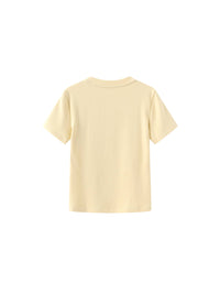 C BY CUBIC Crew Neck Short-Sleeve T-Shirt | Butter Yellow