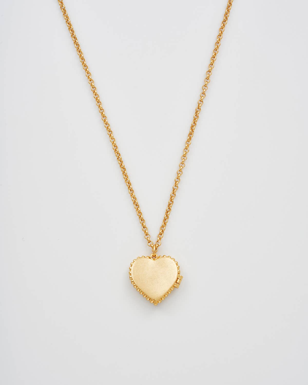 Gaia Lily Heart Locket Necklace