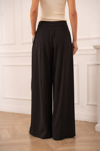 Nikki Wide Leg Trousers | Navy