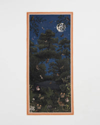 Woodland Meadow Large Rectangle Scarf in Midnight