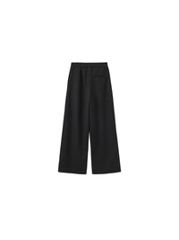 Draped Pleated Wide-Leg Pants