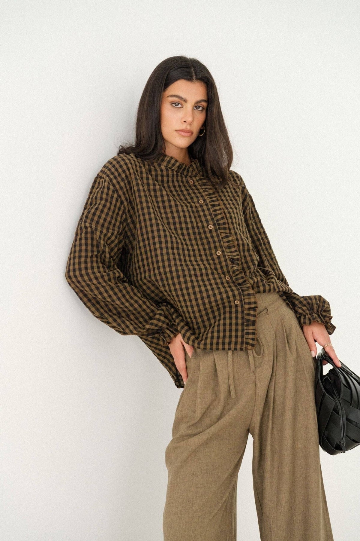 Erine Shirt - Brown Check