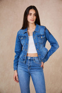 Women's Denim Jacket | Navy Wash