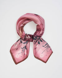 Running Bunny Burgundy Narrative Square Scarf