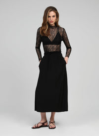 Alibany Lace Top | Black